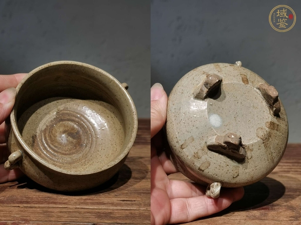 古玩陶瓷三足爐真品鑒賞圖