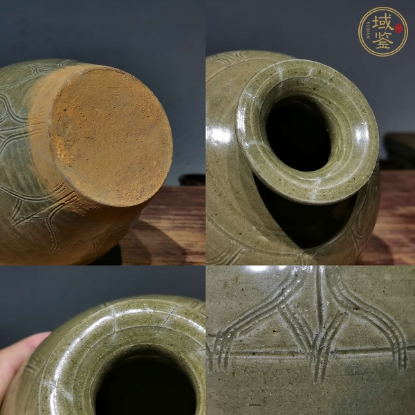 古玩陶瓷青瓷尊真品鑒賞圖