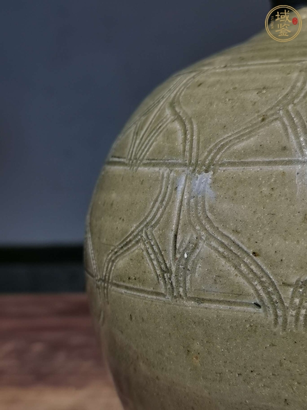 古玩陶瓷青瓷尊真品鑒賞圖