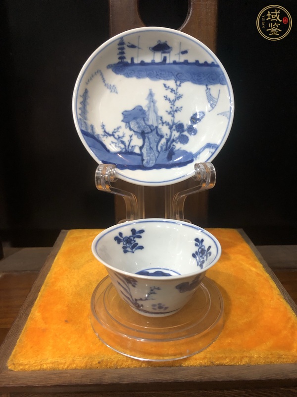 古玩陶瓷青花杯盤真品鑒賞圖