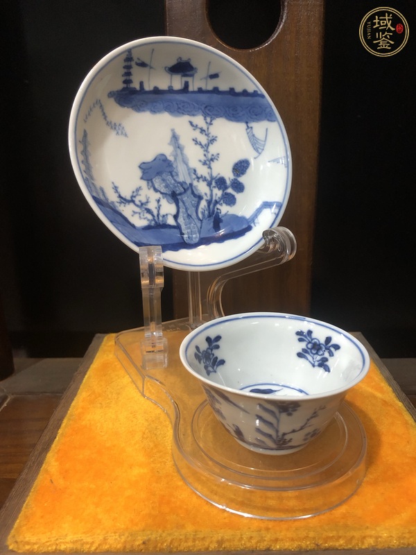 古玩陶瓷青花杯盤真品鑒賞圖