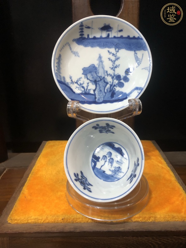 古玩陶瓷青花杯盤真品鑒賞圖