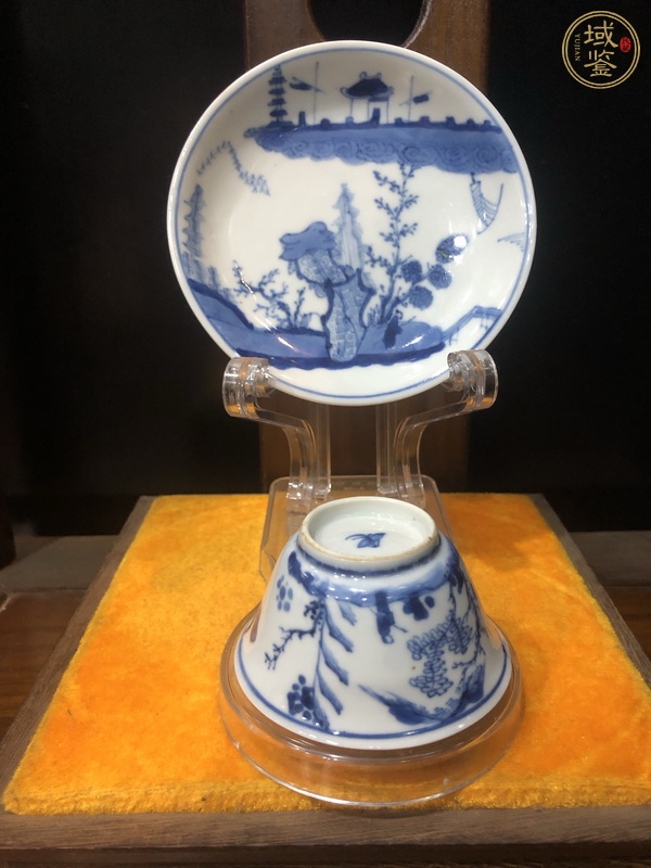 古玩陶瓷青花杯盤真品鑒賞圖