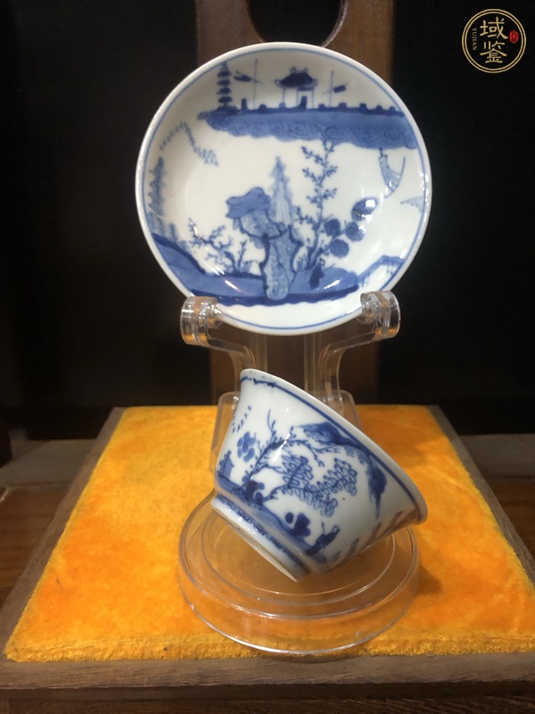 古玩陶瓷青花杯盤真品鑒賞圖