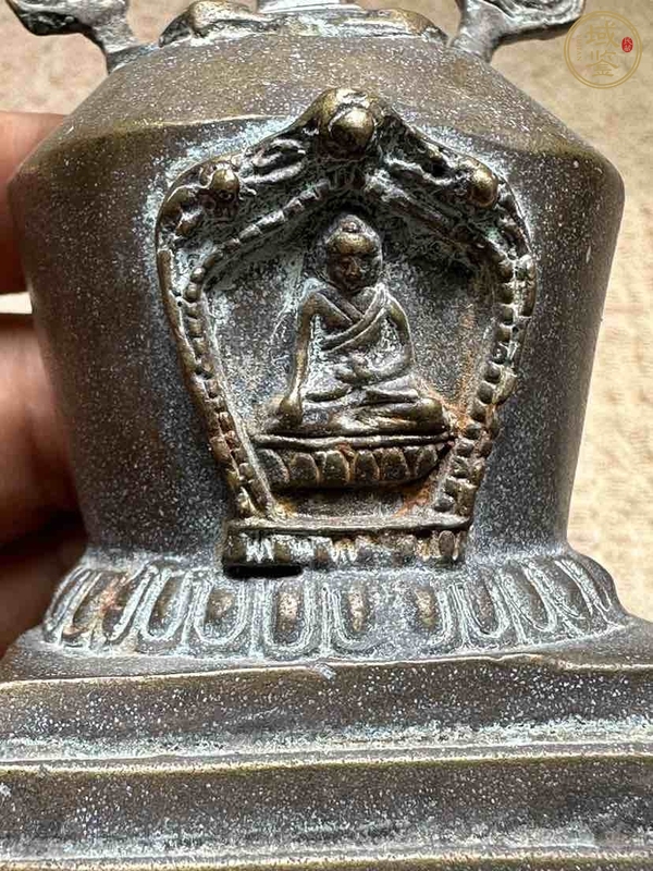 古玩雜項銅佛塔真品鑒賞圖
