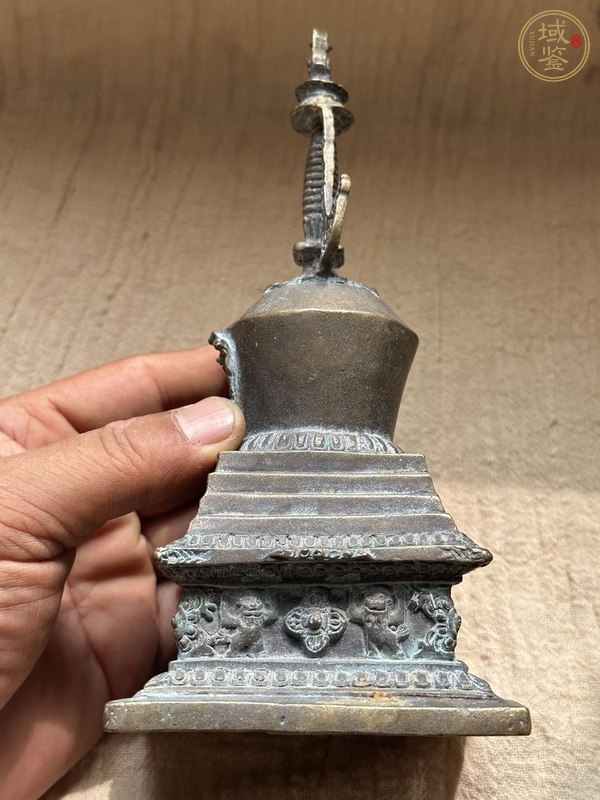 古玩雜項銅佛塔真品鑒賞圖