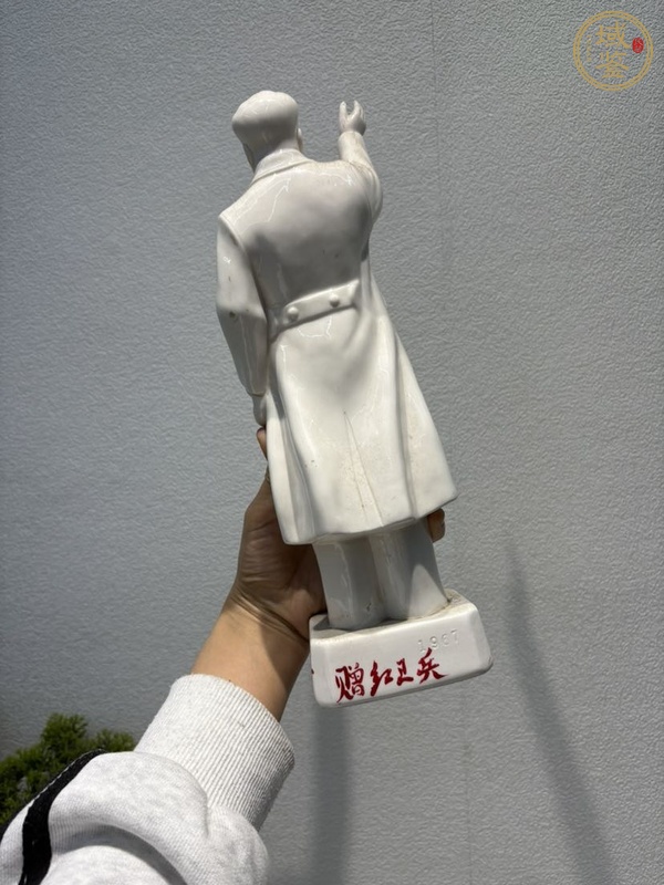 古玩陶瓷白釉造像，無底圖，偏老真品鑒賞圖
