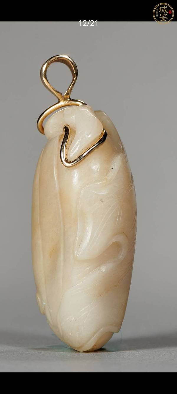 古玩玉器和田玉雕“瓜果墜”真品鑒賞圖