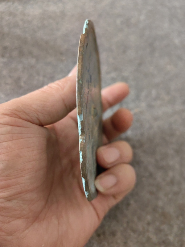 古玩銅器湖州鏡拍賣，當(dāng)前價格2200元