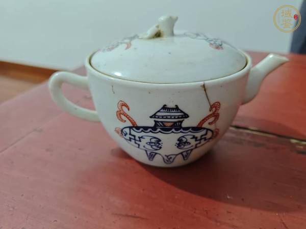 古玩陶瓷參湯壺真品鑒賞圖
