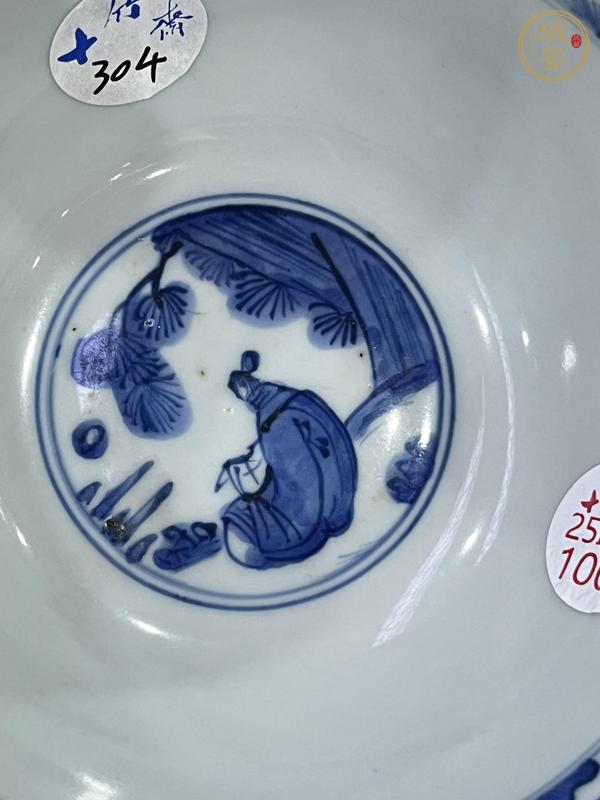 古玩陶瓷嘉萬青花碗真品鑒賞圖