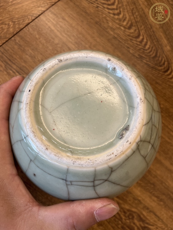 古玩陶瓷仿官釉茶葉罐真品鑒賞圖