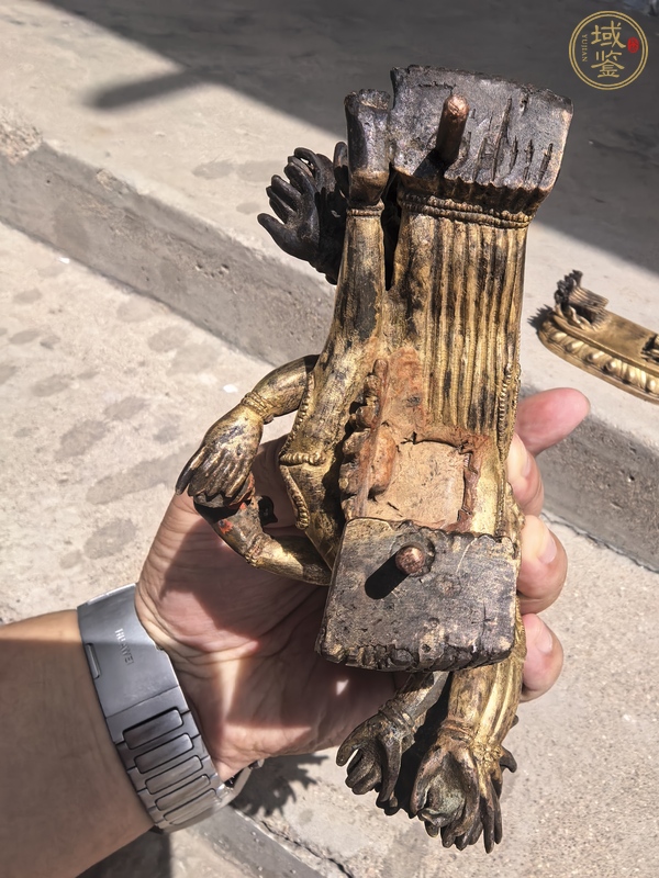 古玩銅器銅鎏金大威德金剛真品鑒賞圖