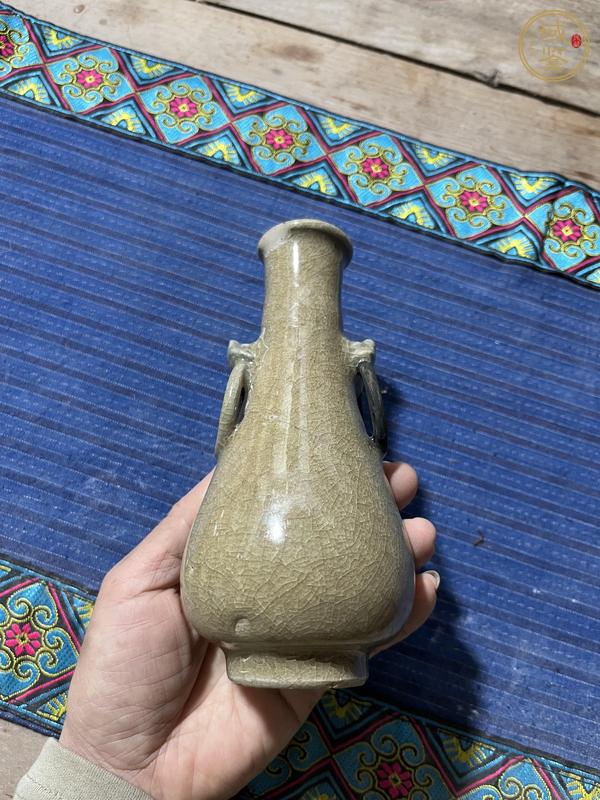 古玩陶瓷龍泉青瓷膽瓶真品鑒賞圖