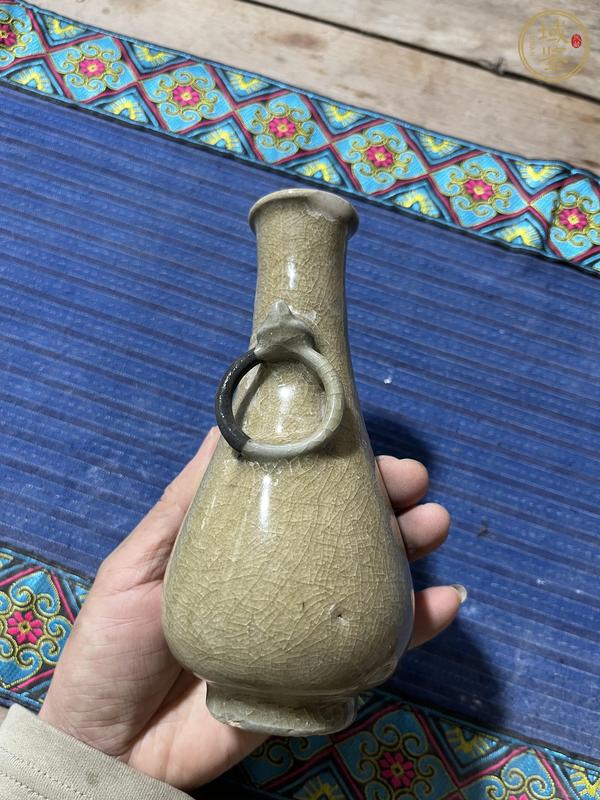 古玩陶瓷龍泉青瓷膽瓶真品鑒賞圖