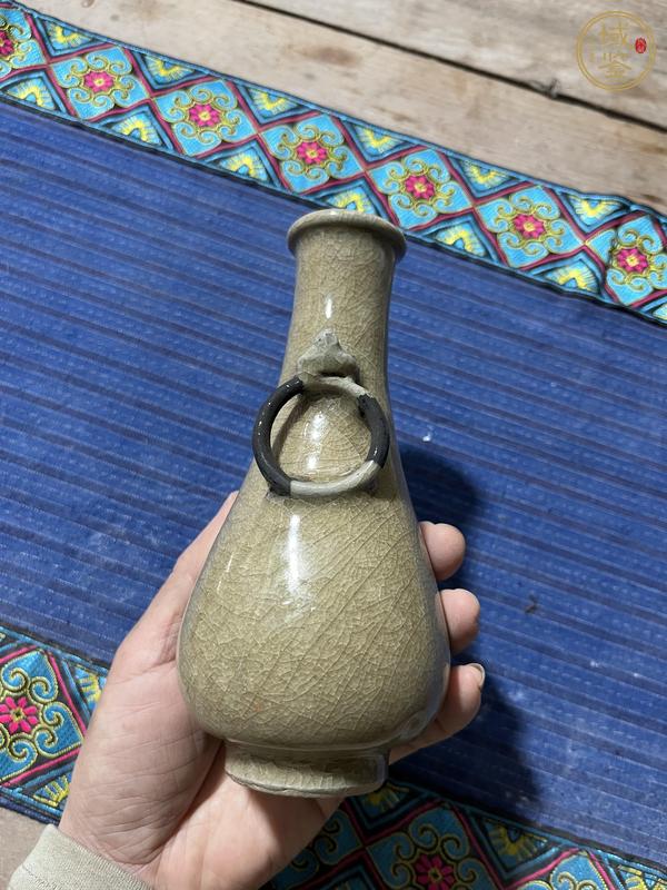 古玩陶瓷龍泉青瓷膽瓶真品鑒賞圖