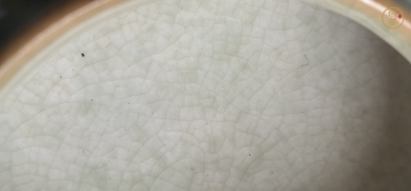 古玩陶瓷民國時期哥釉鏜鑼洗真品鑒賞圖