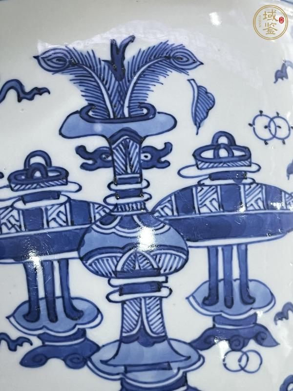 古玩陶瓷博古圖青花缸真品鑒賞圖