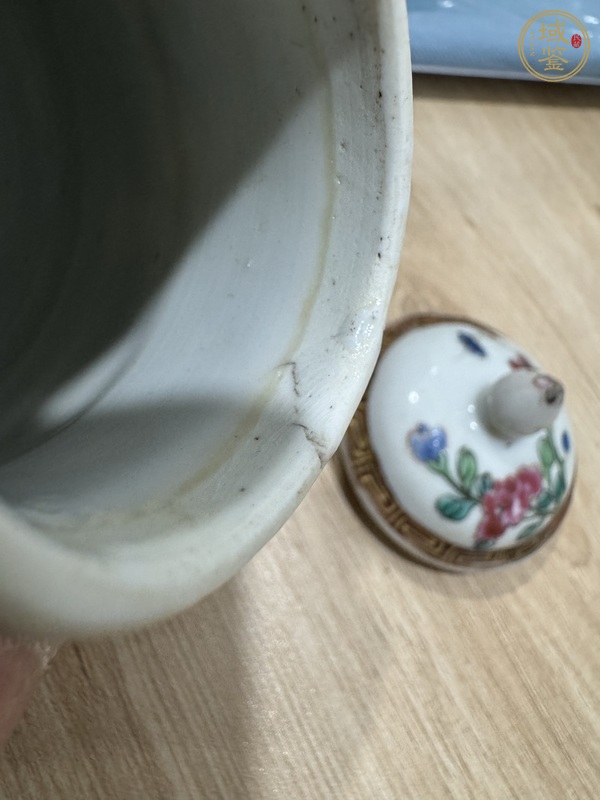古玩陶瓷粉彩博古圖奶壺真品鑒賞圖