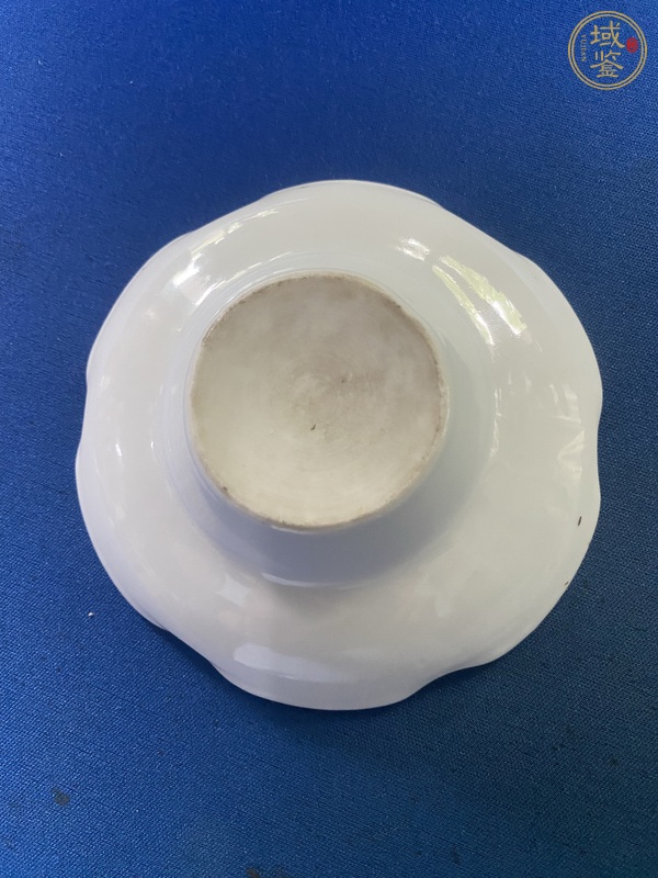 古玩陶瓷粉彩鳳穿牡丹圖蓋碗真品鑒賞圖