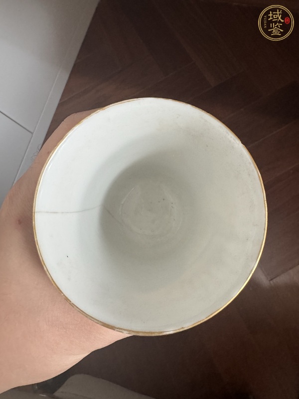 古玩陶瓷道光無(wú)雙譜廣彩杯真品鑒賞圖