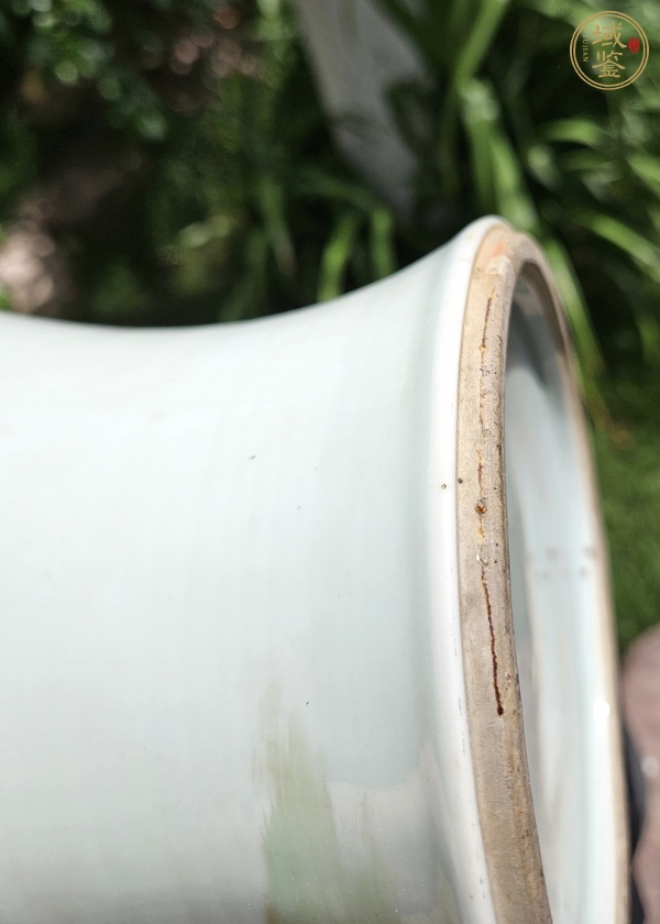 古玩陶瓷粉彩竹林七賢觀音瓶真品鑒賞圖