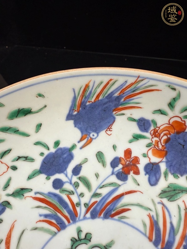 古玩陶瓷青花加彩盤(pán)真品鑒賞圖