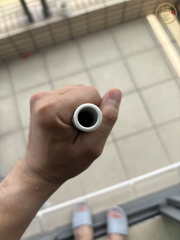 古玩陶瓷晚清青花云龍紋長頸瓶真品鑒賞圖