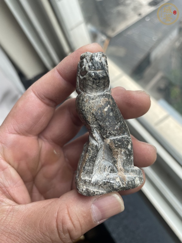 古玩銅器石雕獅子真品鑒賞圖