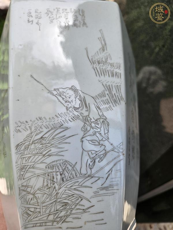 古玩陶瓷刻瓷瓶真品鑒賞圖