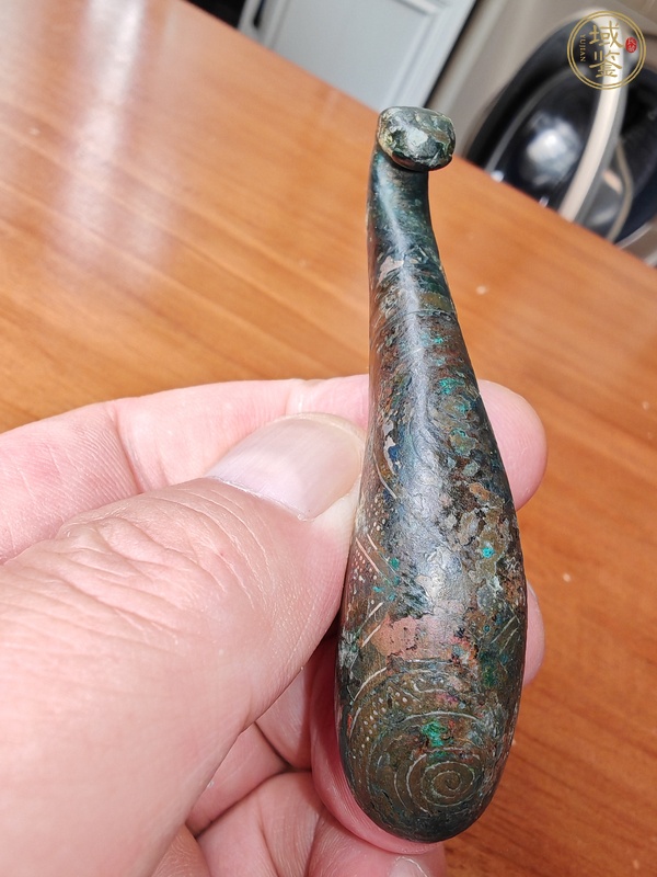 古玩戰(zhàn)漢錯(cuò)銀帶鉤真品鑒賞圖