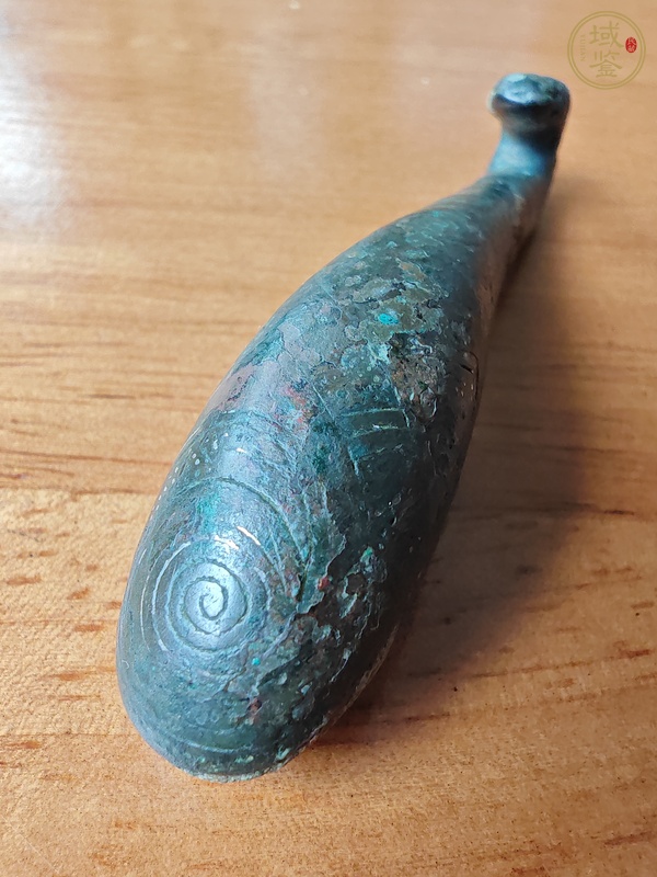 古玩銅器戰(zhàn)漢錯銀帶鉤真品鑒賞圖