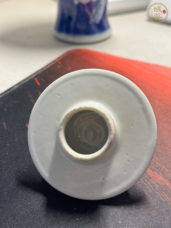 古玩陶瓷青花留白冰梅紋雞腿蓋瓶真品鑒賞圖