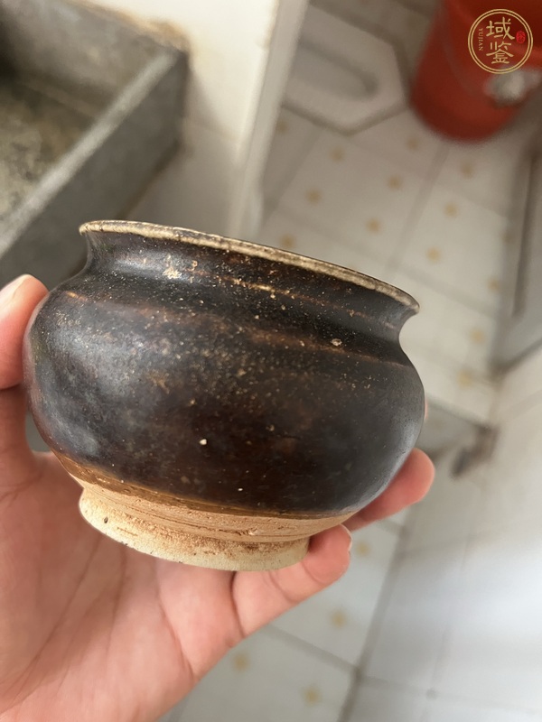 古玩陶瓷黑釉罐真品鑒賞圖