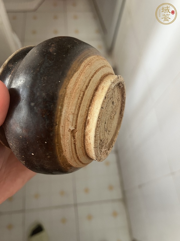 古玩陶瓷黑釉罐真品鑒賞圖