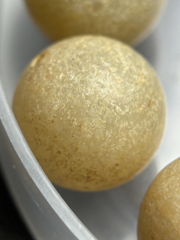 古玩玉器明代滿灰皮玉珠子拍賣,當前價格7000元