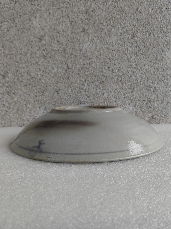 古玩陶瓷青花魚紋盤拍賣，當(dāng)前價(jià)格850元