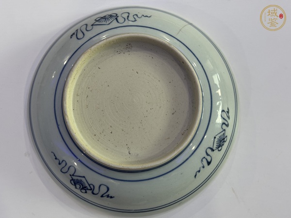 古玩陶瓷青花壽字紋盤真品鑒賞圖
