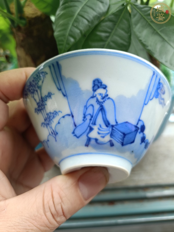 古玩陶瓷民國青花杯真品鑒賞圖