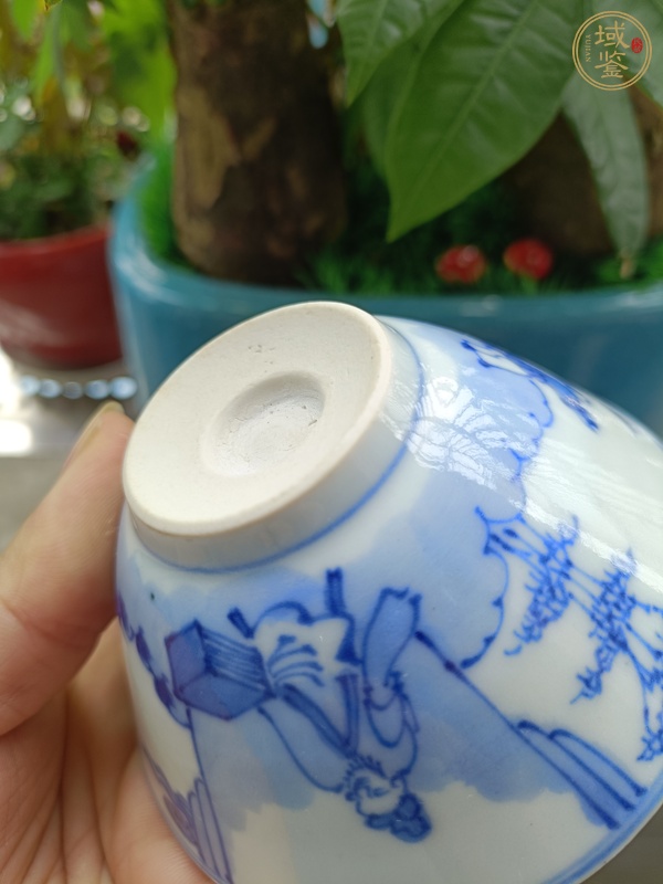 古玩陶瓷民國青花杯真品鑒賞圖