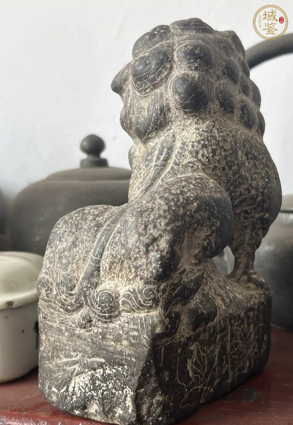 古玩雜項案頭獅真品鑒賞圖