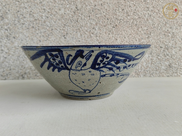 古玩陶瓷青花鳳紋碗真品鑒賞圖