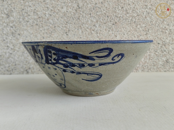 古玩陶瓷青花鳳紋碗真品鑒賞圖
