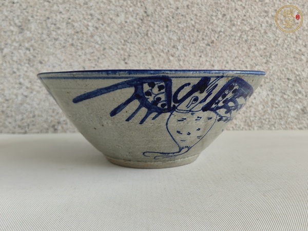 古玩陶瓷青花鳳紋碗真品鑒賞圖