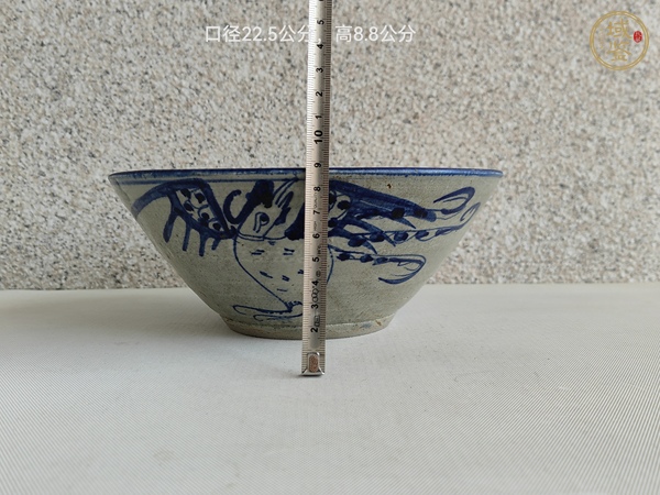 古玩陶瓷青花鳳紋碗真品鑒賞圖