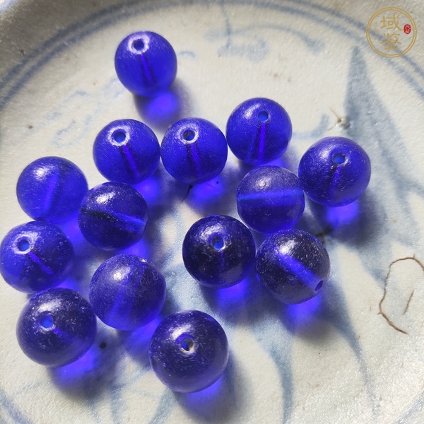 古玩玉器拒馬河老琉璃真品鑒賞圖