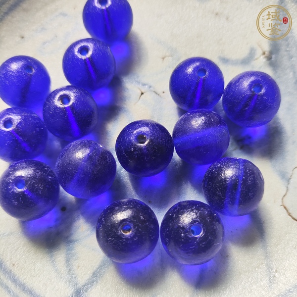 古玩玉器拒馬河老琉璃真品鑒賞圖