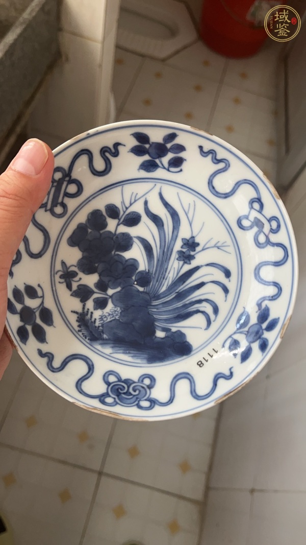 古玩青花盤真品鑒賞圖