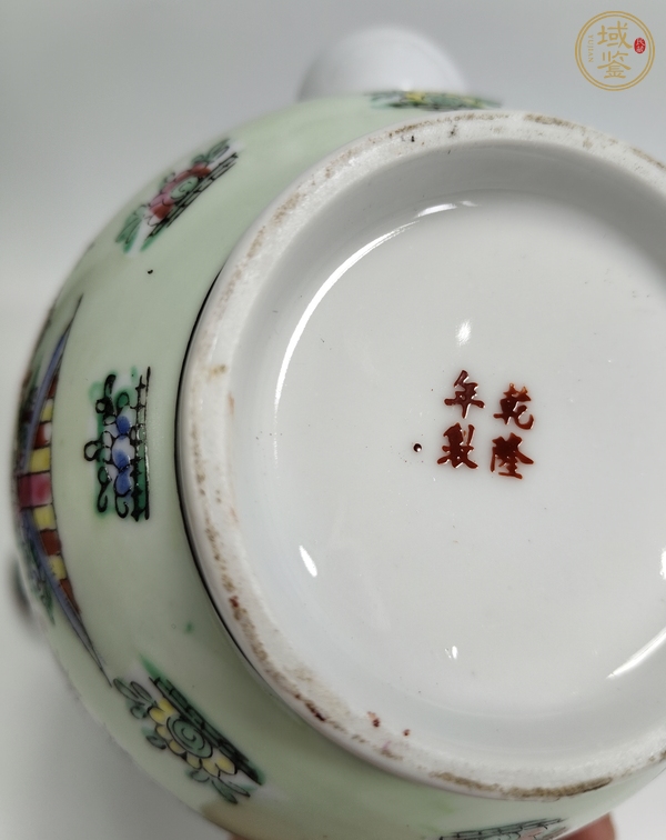 古玩陶瓷廣彩大吉大利圖茶壺真品鑒賞圖