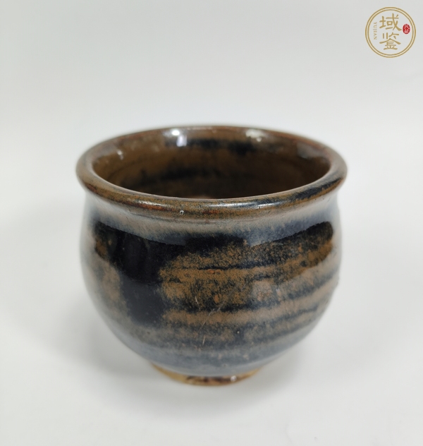 古玩陶瓷磁州窯窯變黑釉罐真品鑒賞圖